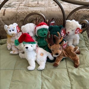 Vintage Ty Beanie Babies Christmas collection
